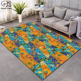 Tapijten kleurrijk tapijt Noordse zachte flanel 3d tapijtmat gebied Anti-slip groot vloerkleed woonkamer decor p-005