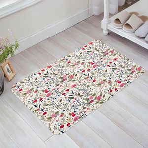 Tapis coloré fleurs feuilles Branches plantes cuisine paillasson chambre bain sol tapis maison tenir porte tapis petits tapis décor à la maison