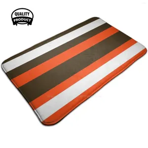 Carpets Colors Soft House Family Family Anti-slip tapis tapis Football Football Football Mayfield Brown Orange Bake Make Shake Walk dans l'équipe sportive