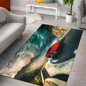 Tapijten Cool Cars Vloerkleed 3D Volledig bedrukt Tapijten Mat Antislip Tapijt Woondecoratie 03