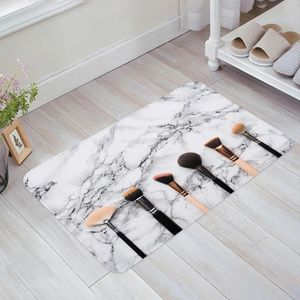 Carpets Cosmetic Marble Texture Makeup Tools Floor Mat Cuisine Cuissier Décor de chambre à coucher Carpet Homeway Entrée Poigle de salle de bain Porte de salle de bain tapis