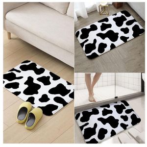 Tapijten koe print mat camper tapijt badkamer ingang portemat bad binnen vloer vloerkleden absorberende antislip keuken trugcarpets