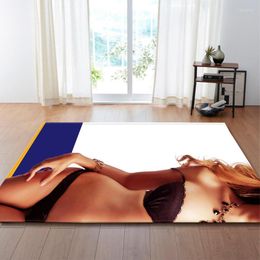 Tapijten creatief sexy vrouwen print tapijt voor woonkamer slaapkamer anti-skid groot zacht gebied vloerkleed moderne mode floormat groot woondecoratie