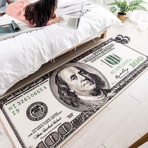 Tapijten Creatieve USA Dollar 3D Tapijt voor Woonkamer Tapijt Vloermat Nachtkastje Hal Deurmat Kinderen Slaapkamer Tapijt Decoratie Thuis Tapete 230923