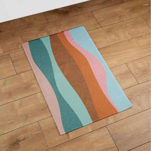 Carpets Crystal Velvet Living Room Mat de sol simple salle de bain chambre à coucher de salle