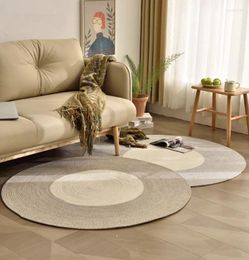 Carpets Cushion Circular Room Computer Chaise Floor Nordic Light Luxury Couleur solide Couleur petite maison