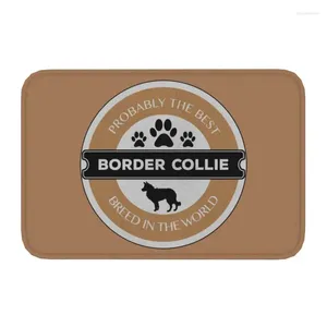 Tapijten Custom Border Collie Ras van honden deurmat mat anti-slip dieren huisdier badkeuken slaapkamer tapijt tapijt 40 60 cm