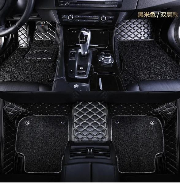 Tapis Tapis de sol de voiture sur mesure pour Mitsubishi Lancer Galant ASX Pajero sport V73 V93 revêtement de sol en moquette de style de voiture 3D