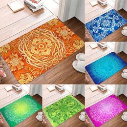 Carpets tapis personnalisable tapis mandala salle de bain cuisine couloir lavable non glissant la porte d'entrée du salon