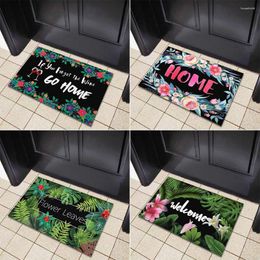 Tapis personnalisable tapis doux salon tapis de sol antidérapant porte de bienvenue drôle phrase anglaise impression entrée