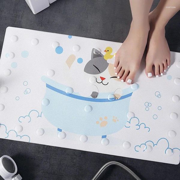 Carpets Migne Animal Cartoon Terproproof non-glip PVC Mat pour douche avec une baignoire de salle de bain de sécurité pour bébé