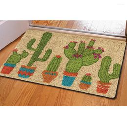 Tapijten schattig cactuspatroon anti-slip tapijt deurmatten indoor deurmat buiten keuken woonkamer vloer mat tapijtleed