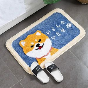 Tapis mignons tapis de chien épaississant le tapis de salle de bain tapis de garde de protège