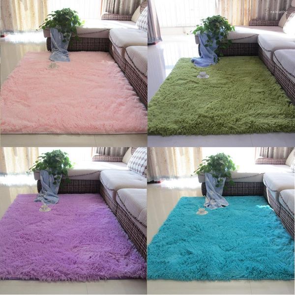 Alfombras, bonita alfombra Rectangular de felpa para el suelo, alfombra blanca nórdica para sala de estar, cojín para mesa de café, alfombrilla para dormitorio, manta para cabecera