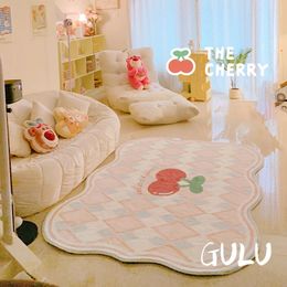 Tapis Style mignon tapis pour salon dessin animé chambre décor chevet tapis maison en peluche tapis moelleux doux salon tapis rose tapis de sol 231207