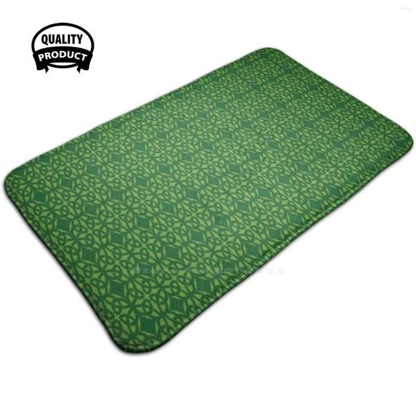 Alfombras día patrón de chamrock verde 3d artículos para el hogar alfombra alfombra almohadilla de pie Irlanda