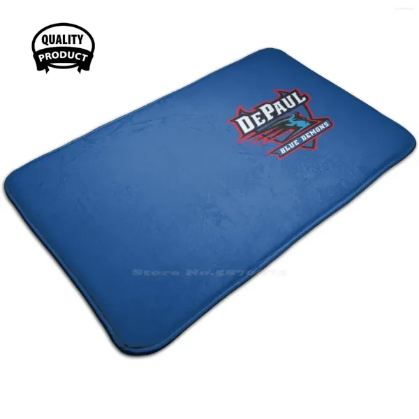 Carpets Depaul Blue Demons Mat de porte confortable tapis tapis PAVE PAD PAD SPORT SPORTS Jeu University Athletic Team