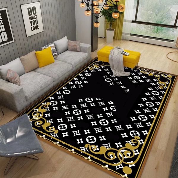 Alfombras diseñadora alfombra decoración de la habitación de la sala de estar resistente a la alfombra resistente y fácil de cuidar el sofá, todo compra con el dormitorio enfriando la capa de mesa absorbente de la alfombra