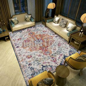 Tapijten Designer Tapijtruimte Decor Vintage Boheems tapijt om oude stijl woonkamer te doen, grote gebied tapijt Homestayhotel decoratieve vloermat #6352