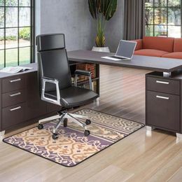 Tapis Tapis de chaise de bureau pour tapis et plancher de bois franc Bureau bohème 36 'X 48' Protecteurs de surface tissés en jacquard