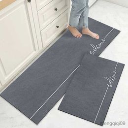 Alfombras Diatom Mud Kitchen Floor Mat Super Absorbent Kitchen Mats Alfombra antideslizante para sala de estar Entrada Tapetes para puertas Pasillo Alfombras largas R230801