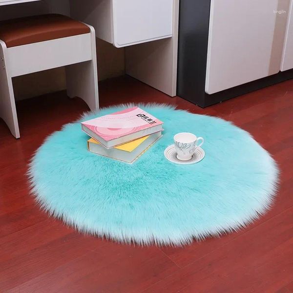 Carpets DJ1675 Tapis de tapis Dyeing en peluche molle pour chambre à coucher des tapis de sol antidérapant