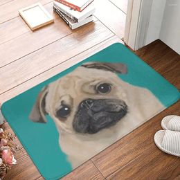 Carpets chien doge mignon tapis de bain pug drague tapis home paillomat de cuisine de cuisine porte d'entrée