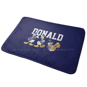 Carpets Donal Duck Entrance Door Mat Bath Tapis Cartoon Film Film Animation Mouse Games Della Black Legend Kids