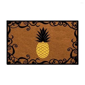 Tapijten deurmatte ingang ananas vloer home decoratieve indoor buiten deurmat niet-geweven stof top 23,6 