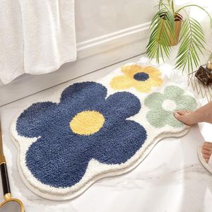 Tapis de porte tapis de sol résistant à la saleté floral intérieur tapis d'entrée