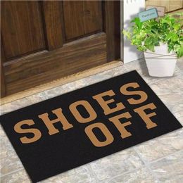 Alfombras Doormat Funny Entrada Piso Mat Zapatos Off Interior Decorativo Tela no tejida