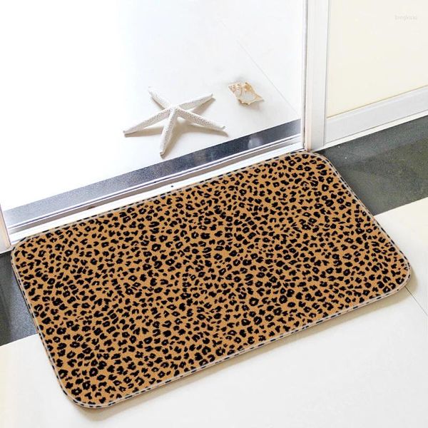 Alfombras Felpudo con marcas de tigre y leopardo, alfombrillas antideslizantes, decoración de cocina, alfombrilla de baño, alfombrillas para sala de estar, entrada, bienvenida a casa