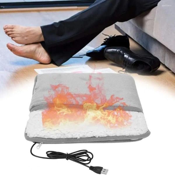 Carpets à double face chauffée chauffée chauffage usb de charge USB Économie de chauffage électrique lavable 2 en 1 coussin