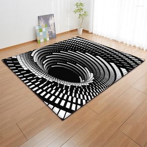 Tapis livraison directe noir blanc paillasson d'entrée tapis de sol longs pour salon cuisine salle de bain tapis Tapetes 150 100cm