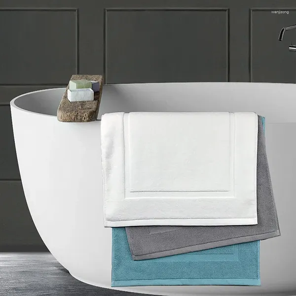 Carpets El Blanc Floor Towel 32 Filons Coton Jacquard Spa Spa Salle de bain Papin de pied Prappe en gros