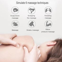 Tapis Patch de massage pratique électrique 8 Modes de force Masseur arrière Conception sans fil pour le soulagement du commis de bureau