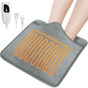 Carpets Electric chauffés chauffé au pied 40x40cm hommes femmes Tampons de chaleur rapides pour les pieds Abdomen de la taille arrière avec 6 températures et 4 temporisations