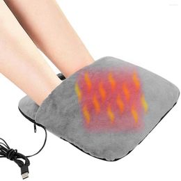 Chauffe-pieds chauffant électrique et masseur, chauffage vibrant en flanelle douce avec 3 modes USB sous le bureau, chauffage rapide