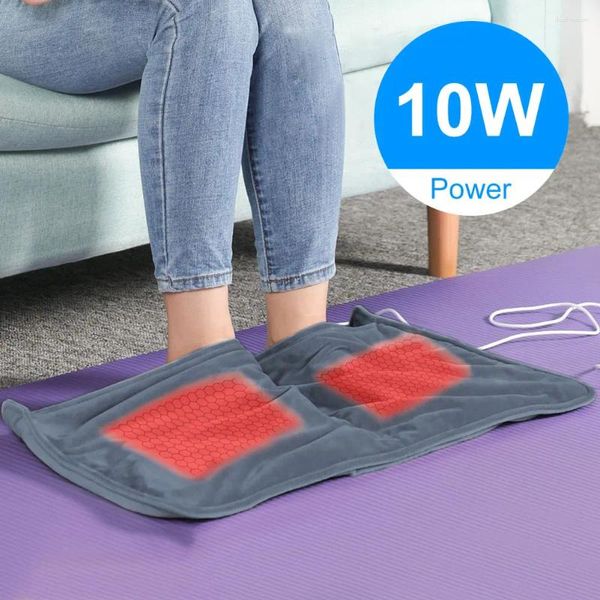 Alfombras calentador de calentador de pie calentado eléctrico 11.81 x 19.69 en almohadilla de calefacción rápido para mujeres cama para hombres debajo del escritorio