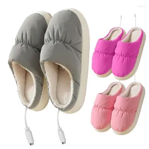 Tapijten Elektrische verwarmde slippers USB voet warmere laarzen duurzame lader verwarming schoenen voor vrouwen mannen benodigdheden