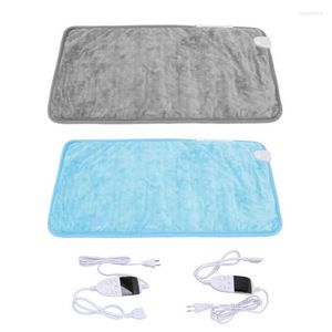 Tapis coussin chauffant électrique pour le soulagement de la douleur 6 réglages de vitesse doux épaule cou genou réchauffement bureau à domicile