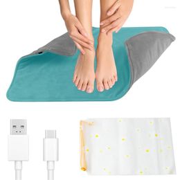 Tapis Électrique Coussin Chauffant Chaleur Voyage Ventre Tapis Lavable Cristal Super Doux USB Pour Les Pieds Main Dos Cou Inconfort Apaisant