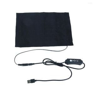 Alfombras Almohadilla de calefacción eléctrica USB Calentador térmico ajustable Calentador portátil Cama de viaje Camping Cintura Abdomen Vientre Estera de otoño