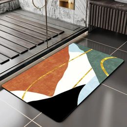 Carpets Entrée Porte de porte Mat de plancher intérieur Entrée Decorative Washable Carpet Wasing Non-Slip Facile à nettoyer Tapis résistant aux rides