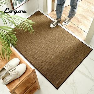 Carpets Eogoe Mat à sol pailtre pour porte d'entrée tapis extérieur décor de la maison entrée de tapis artificiel non glissée non glissée