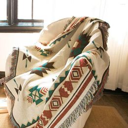 Tapis ESSIE HOME Kilim couverture pour canapé salon chambre tapis fil teint dinde motif couvre-lit tapisserie