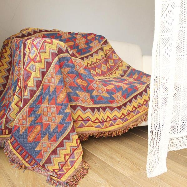 Carpets Essie Home Kilim tapis pour canapé salon chambre tapis yarn teint couverture turque motif ethnique pour lit de lit