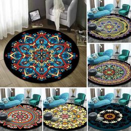 Carpets Style Circulaire Circulaire Retro Mandala Northern Europe Table de thé Panier suspendu Panier de chambre à coucher