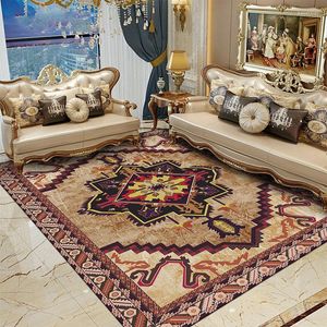 Tapijten Ethnic Turkse woonkamer Home Decor Non-slip vloer Mat Moderne slaapkamer Bedder Perzisch tapijt Large Gebied Rug Luxe