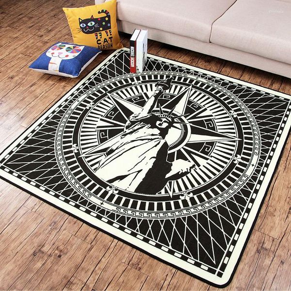 Alfombras de tendencia europea y americana para el hogar, área grande para sala de estar, mesa de café, tapete antideslizante para el suelo, alfombra para el hogar